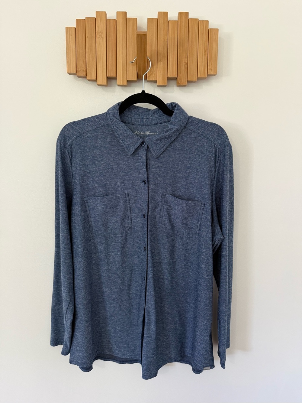 Eddie Bauer Women’s Long Sleeve Button Up Performance Knit Shirt  Size 2XL